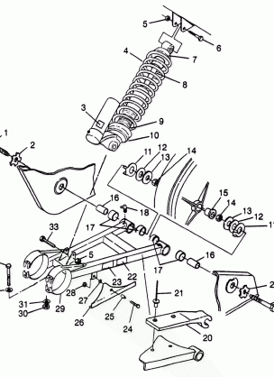 SWING ARM / SHOCK MOUNTING Scrambler 400L W97BC38C (4939893989B014)