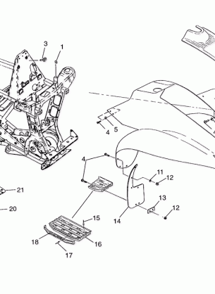 FRONT CAB Scrambler 400L W97BC38C (4939893989A005)