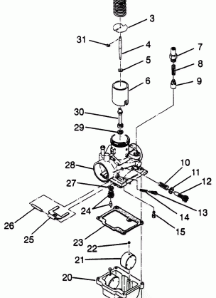 CARBURETOR Scrambler 400L W97BC38C (4939893989D004)