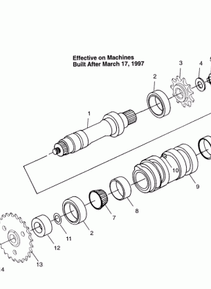 CENTER TIGHTENER (After 3 / 17 / 97) Scrambler 400L W97BC38C (4939893989B13A)