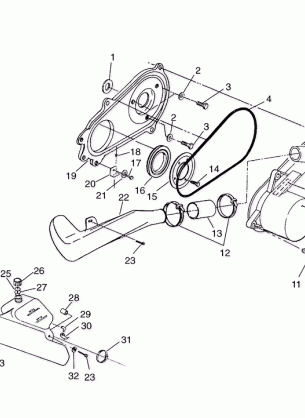 CLUTCH COVER (400L) XPRESS 400L W97CA38C (4939603960C008)