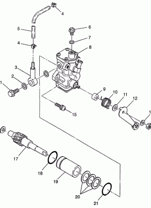 OIL PUMP (300) XPRESS 300 W97CA28C (4939603960D013)