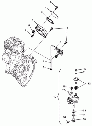 OIL PUMP (400L) XPRESS 400L W97CA38C (4939603960D014)