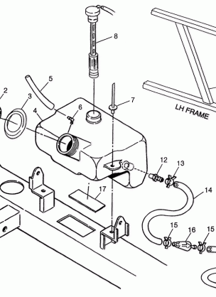 OIL TANK XPRESS 300 W97CA28C and  XPRESS 400L W97CA38C (4939603960B004)