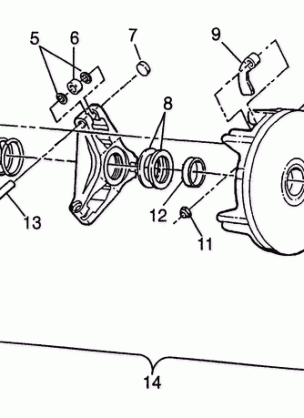 DRIVE CLUTCH XPRESS 300 W97CA28C and  XPRESS 400L W97CA38C (4939603960C005)