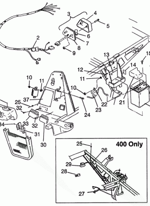 ELECTRICAL / TAILLIGHT XPRESS 300 W97CA28C and  XPRESS 400L W97CA38C (4939603960C012)