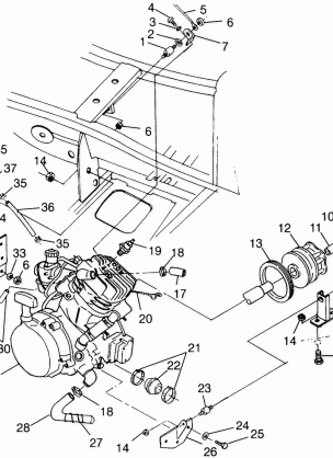 ENGINE MOUNTING (400L) XPRESS 400L W97CA38C (4939603960A012)