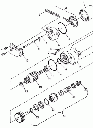 STARTING MOTOR (300) XPRESS 300 W97CA28C (4939603960D011)