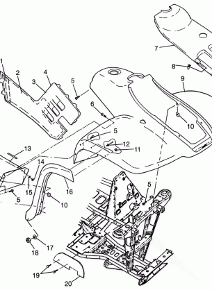 FRONT CAB XPRESS 300 W97CA28C and XPRESS 400L W97CA38C (4939603960A005)