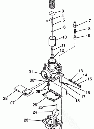 CARBURETOR (400L) XPRESS 400L W97CA38C (4939603960E004)