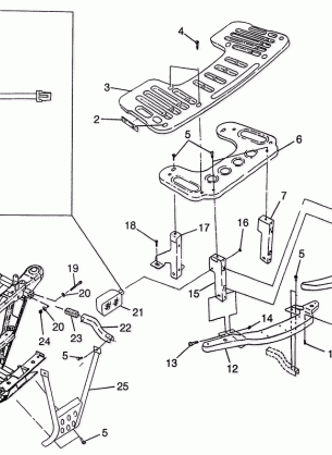 FRONT RACK and BUMPER MOUNTING (300) XPRESS 300 W97CA28C (4939603960A009)