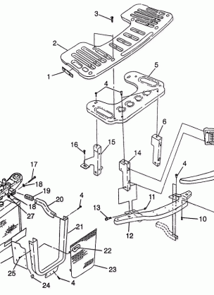 FRONT RACK and BUMPER MOUNTING (400L) XPRESS 400L W97CA38C (4939603960A010)