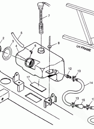 OIL TANK XPLORER 400L W97CC38C (4939753975A014)