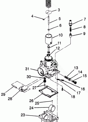 CARBURETOR XPLORER 400L W97CC38C (4939753975D003)