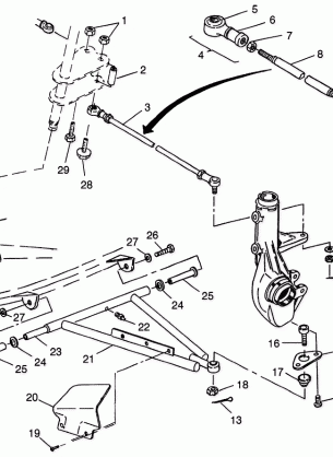 A-ARM / STRUT MOUNTING BIG BOSS 6X6 400L W97AE38A (4940814081B011)