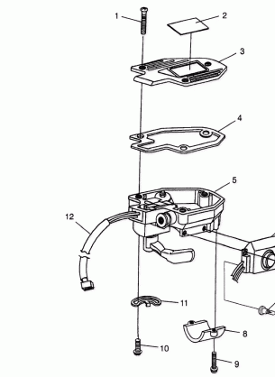 CONTROLS - THROTTLE ASM. / CABLE BIG BOSS 6X6 400L W97AE38A (4940814081B012)