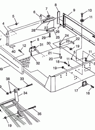 REAR BED MOUNTING BIG BOSS 6X6 400L W97AE38A (4940814081A008)