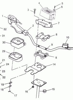 STEERING - HANDLEBAR BIG BOSS 6X6 400L W97AE38A (4940814081B009)