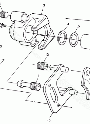 FRONT BRAKE BIG BOSS 6X6 400L W97AE38A (4940814081B008)