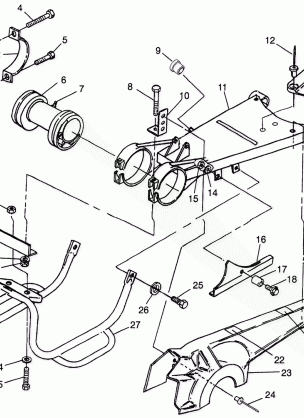 SWING ARM / GUARD MOUNTING BIG BOSS 6X6 400L W97AE38A (4940814081C006)