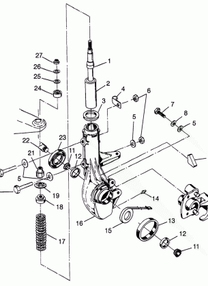 FRONT STRUT BIG BOSS 6X6 400L W97AE38A (4940814081B006)