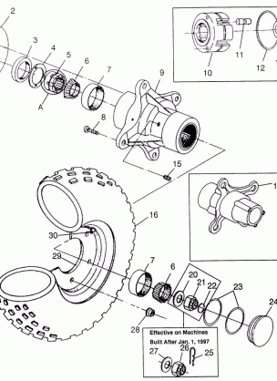 FRONT WHEEL BIG BOSS 6X6 400L W97AE38A (4940814081B007)