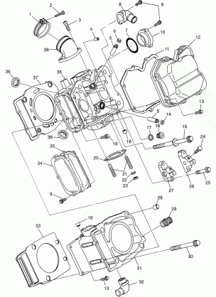 CYLINDER  XPLORER 500 W97CD50A (4941354135D003)