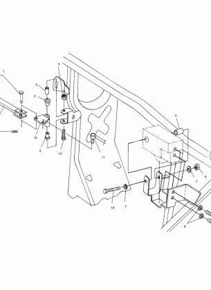 FRAME MOUNTING - W97CH50A (4939993999C001)