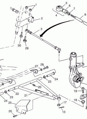 A-ARM / STRUT MOUNTING Magnum 4X4 W97AC42A Swedish Magnum 4X4 S97AC42E and N (4940834083B011)