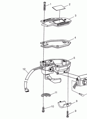 CONTROLS - THROTTLE ASM. / CABLE Magnum 4X4 W97AC42A Swedish Magnum 4X4 S97A (4940834083B009)