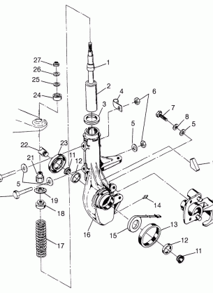 FRONT STRUT Magnum 4X4 W97AC42A Swedish Magnum 4X4 S97AC42E and Norwegian (4940834083B002)