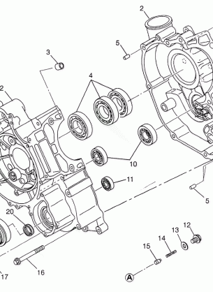 CRANKCASE Magnum 4X4 W97AC42A Swedish Magnum 4X4 S97AC42E and Norwegian Ma (4940834083C012)