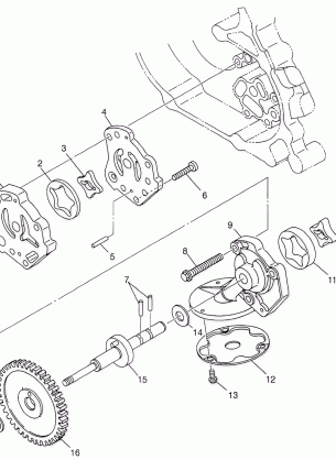 OIL PUMP Magnum 4X4 W97AC42A Swedish Magnum 4X4 S97AC42E and Norwegian Mag (4940834083D004)