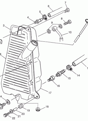 OIL TANK Magnum 4X4 W97AC42A Swedish Magnum 4X4 S97AC42E and Norwegian Mag (4940834083A014)