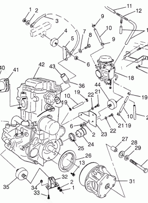 ENGINE MOUNTING Magnum 4X4 W97AC42A Swedish Magnum 4X4 S97AC42E and Norweg (4940834083A009)