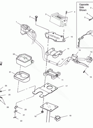 STEERING - HANDLEBAR Magnum 4X4 W97AC42A Swedish Magnum 4X4 S97AC42E and N (4940834083B007)