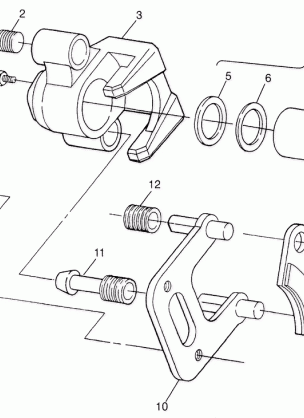 FRONT BRAKE Magnum 4X4 W97AC42A Swedish Magnum 4X4 S97AC42E and Norwegian (4940834083B004)