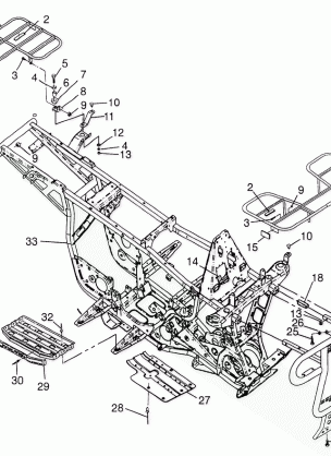 BUMPER / RACK MOUNTING Magnum 4X4 W97AC42A Swedish Magnum 4X4 S97AC42E and N (4940834083A007)