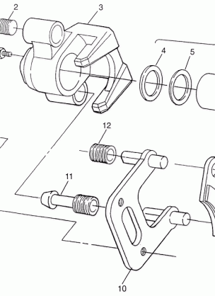 FRONT BRAKE  SPORTSMAN 500 W97CH50A (4939993999B008)