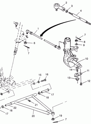 STEERING / A-ARM Trail Boss W97AA25C (4940574057B004)