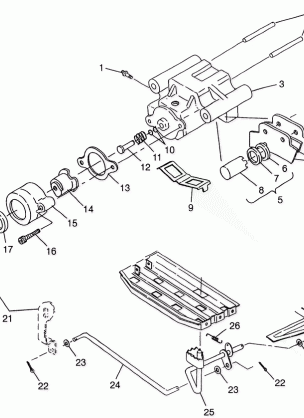 REAR BRAKE Sportsman 400L W97AC38C (4939673967C005)