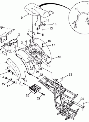 REAR CAB Sportsman 400L W97AC38C (4939673967A006)