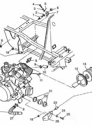 ENGINE MOUNTING Sportsman 400L W97AC38C (4939673967A010)