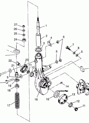 FRONT STRUT Sportsman 400L W97AC38C (4939673967B006)