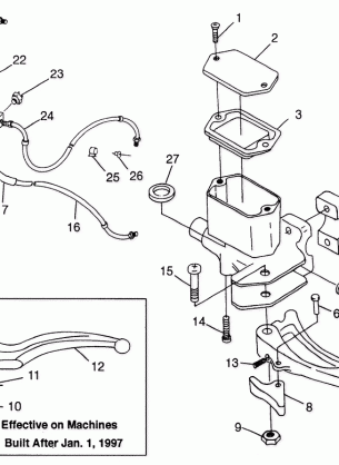 CONTROLS - MASTER CYLINDER / BRAKE LINE Magnum 4X4 W97AC42A Swedish Magnum 4 (4940834083B010)