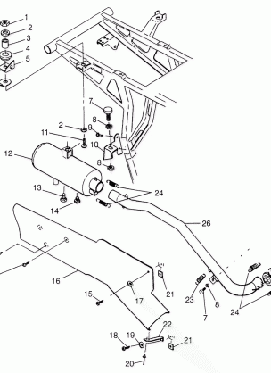 EXHAUST SYSTEM Magnum 4X4 W97AC42A Swedish Magnum 4X4 S97AC42E and Norwegi (4940834083A012)