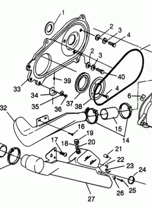 CLUTCH COVER 6X6 400L - W968740 and  6X6 400L Norwegian - N968740 (4935963596C009)