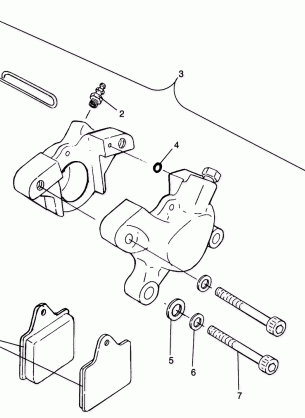 MIDDLE AXLE BRAKE 6X6 400L W968740 and 6X6 400L Norwegian N968740 (4935963596C004)