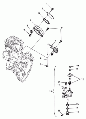 OIL PUMP 6X6 400L - W968740 and  6X6 400L Norwegian - N968740 (4935963596D012)