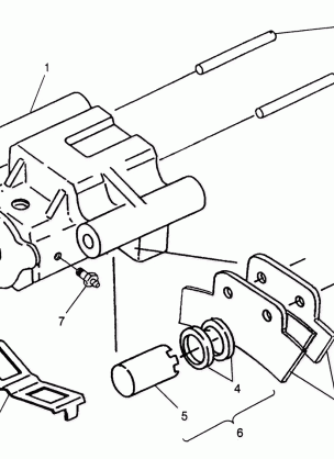 REAR BRAKE 6X6 400L W968740 and 6X6 400L Norwegian N968740 (4935963596C012)